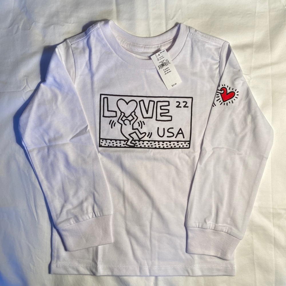 NWT GAP Keith Haring Long Sleeve Shirt